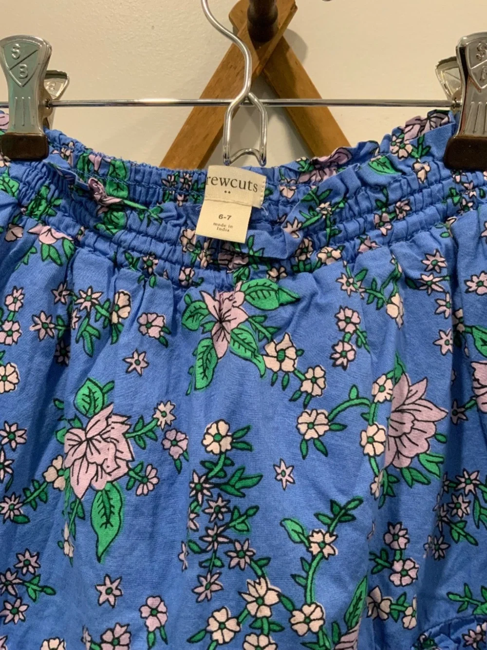 Crewcuts Floral Ruffle Tiered Skirt Size 6/7